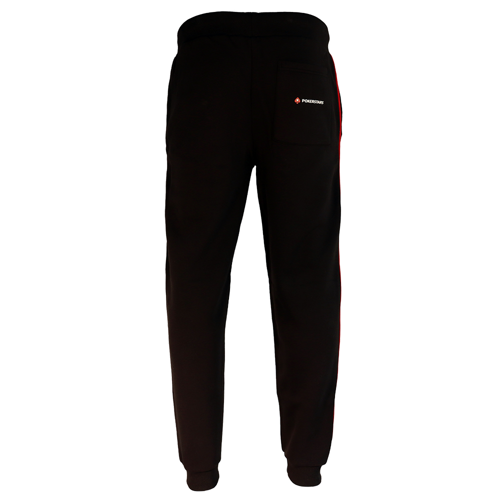 POKERSTARS RED THREAD BLACK TRACK BOTTOMS