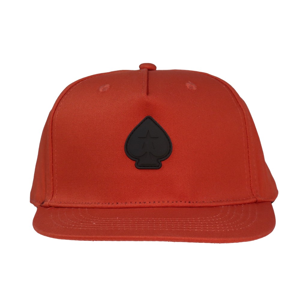 POKERSTARS FOUNDATION SPADE BADGE RED TRUCKER CAP